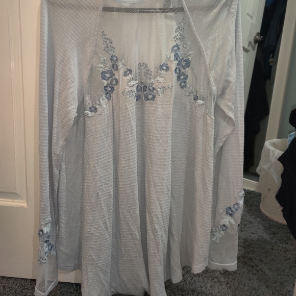 NEW Free people Saheli embroidered mesh lace top - Picture 2 of 8